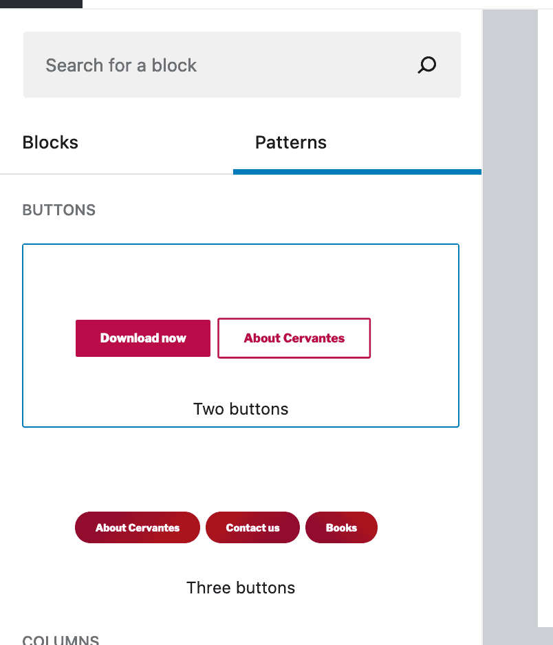 Block Patterns